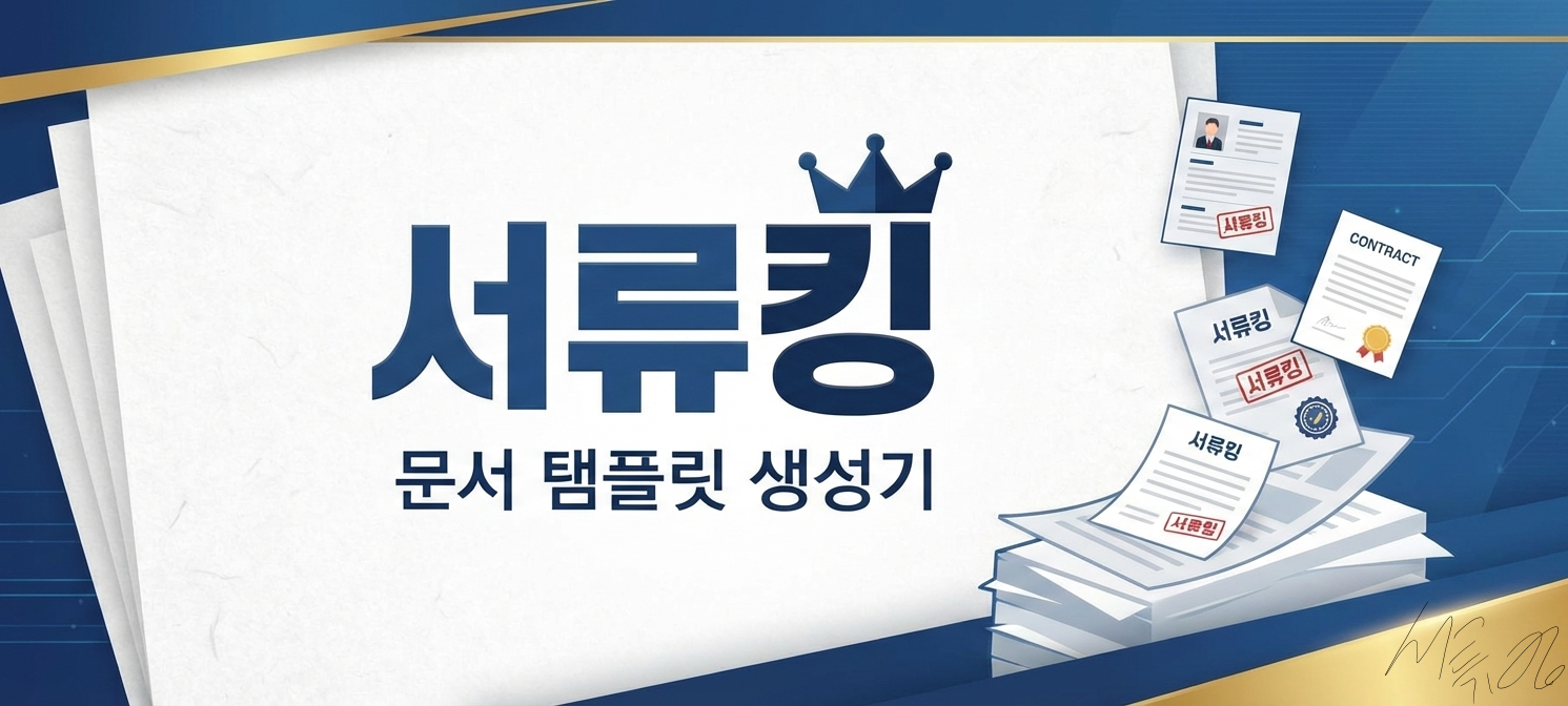 서류킹 제목 배너